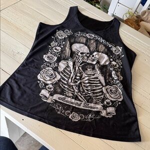 Skeleton Graphic Tank Top Lg eternal Lovers